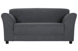 HOME Jenna Regular Fabric Sofa - Charcoal